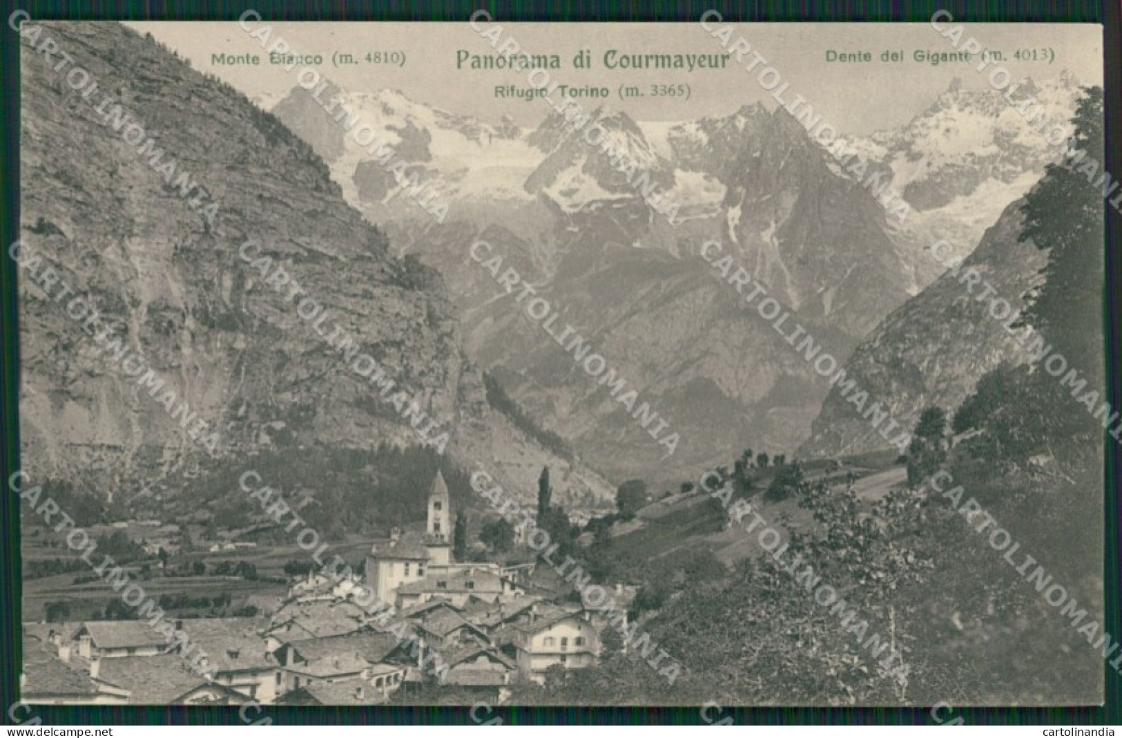 Aosta Courmayeur cartolina KV6246