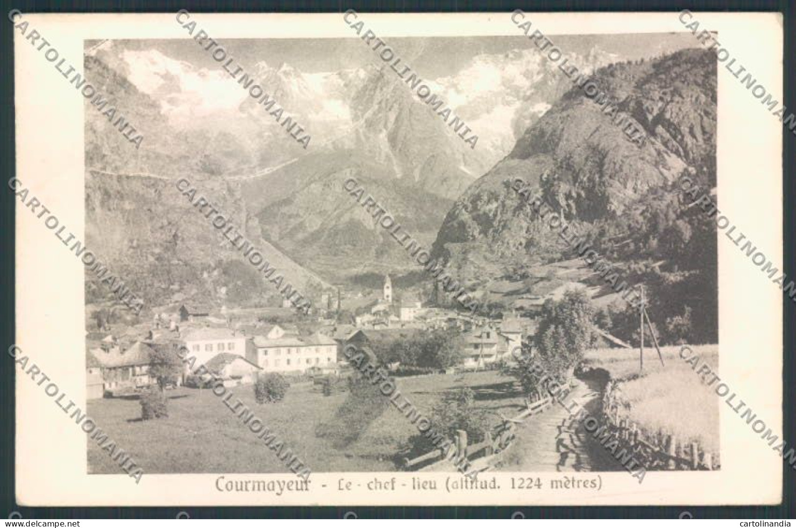 Aosta Courmayeur cartolina MQ4292