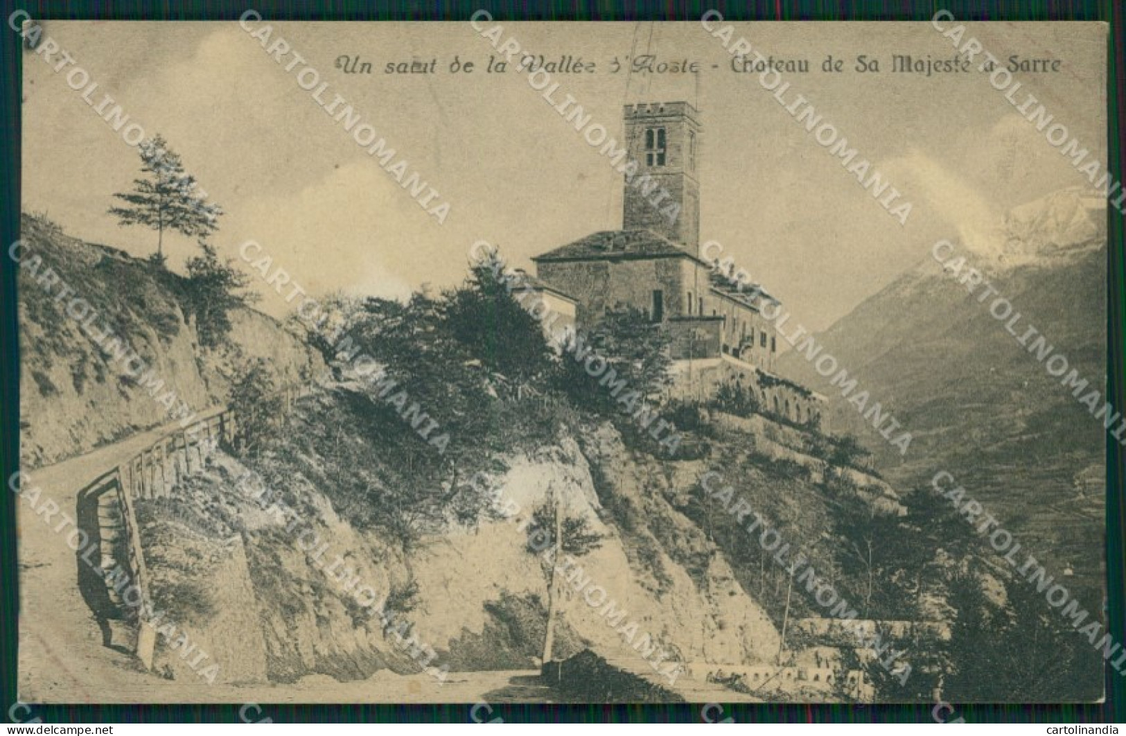 Aosta Sarre Castello Reale di cartolina MT2942