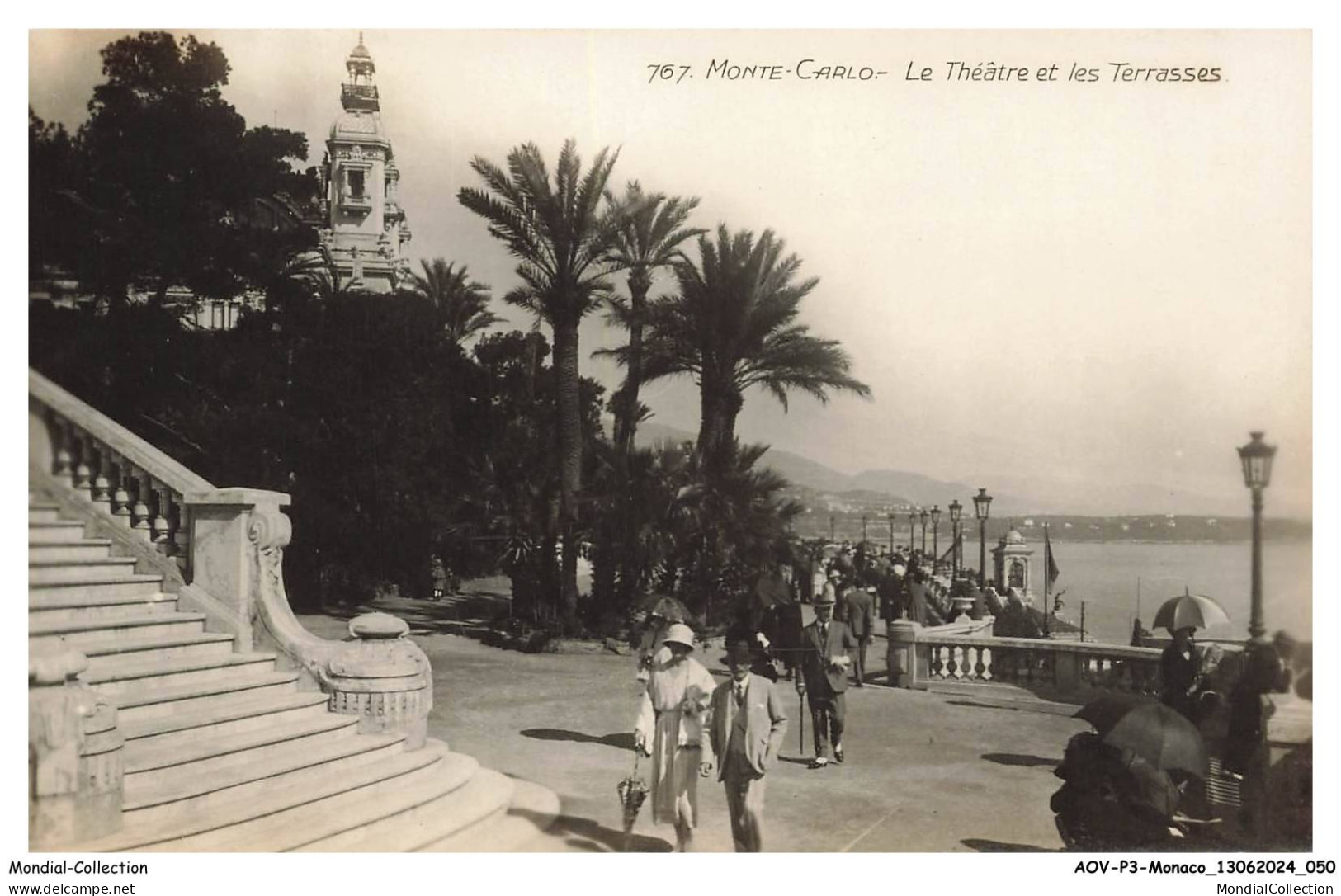 AOVP3-0166-MONACO - MONTE-CARLO - le théatre et les terrasses