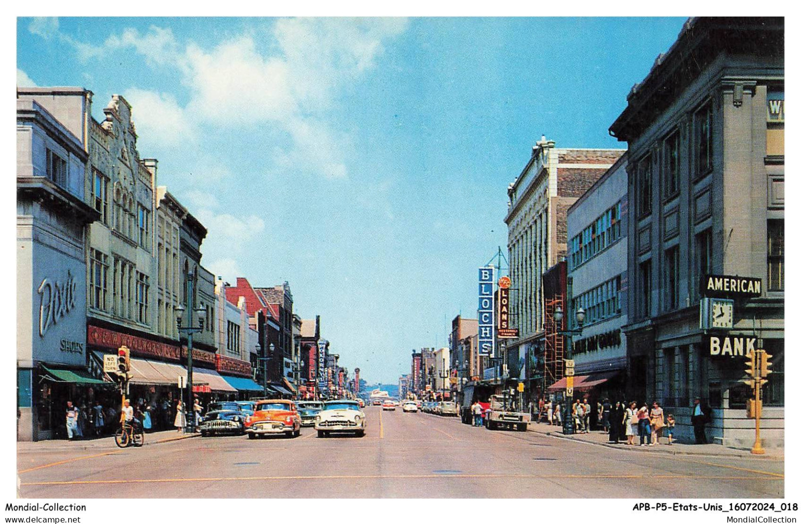 APBP5-0303-ETATS-UNIS - RACINE - WISCONSIN - main street