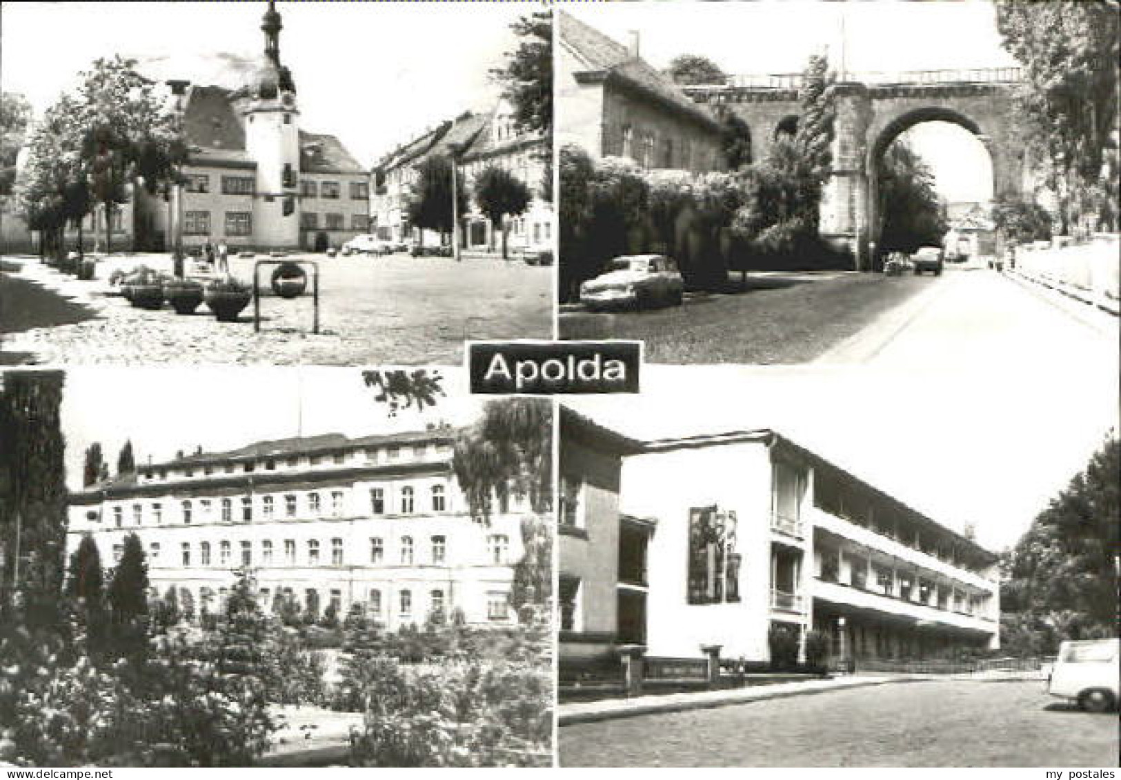 Apolda Rathaus Viadukt Krankenhaus x 1991