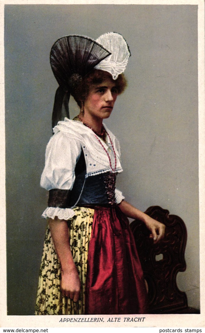 Appenzell, Appenzeller Tracht, Appenzeller Frau, um 1920