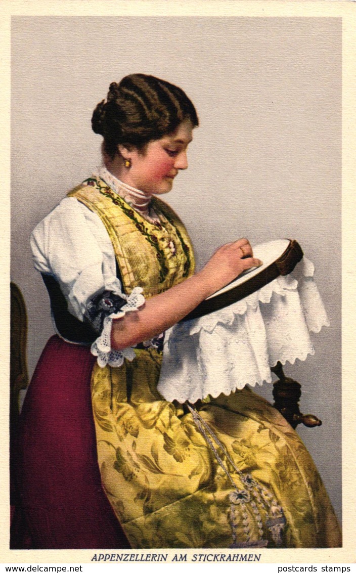 Appenzell, Appenzeller Tracht, Appenzeller Frau, um 1920