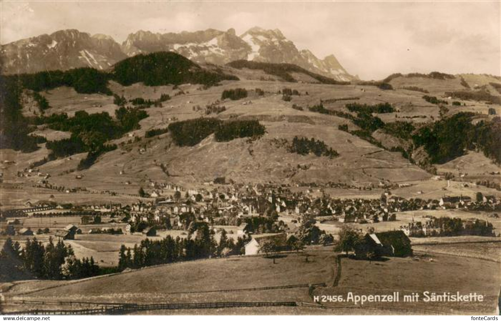 Appenzell IR Appenzell mit Saentiskette