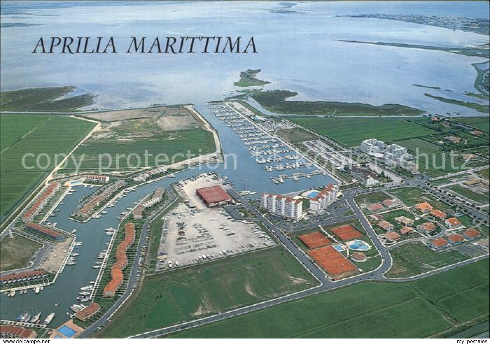 Aprilia Marittima Agenzia Adrianautica Fliegeraufnahme