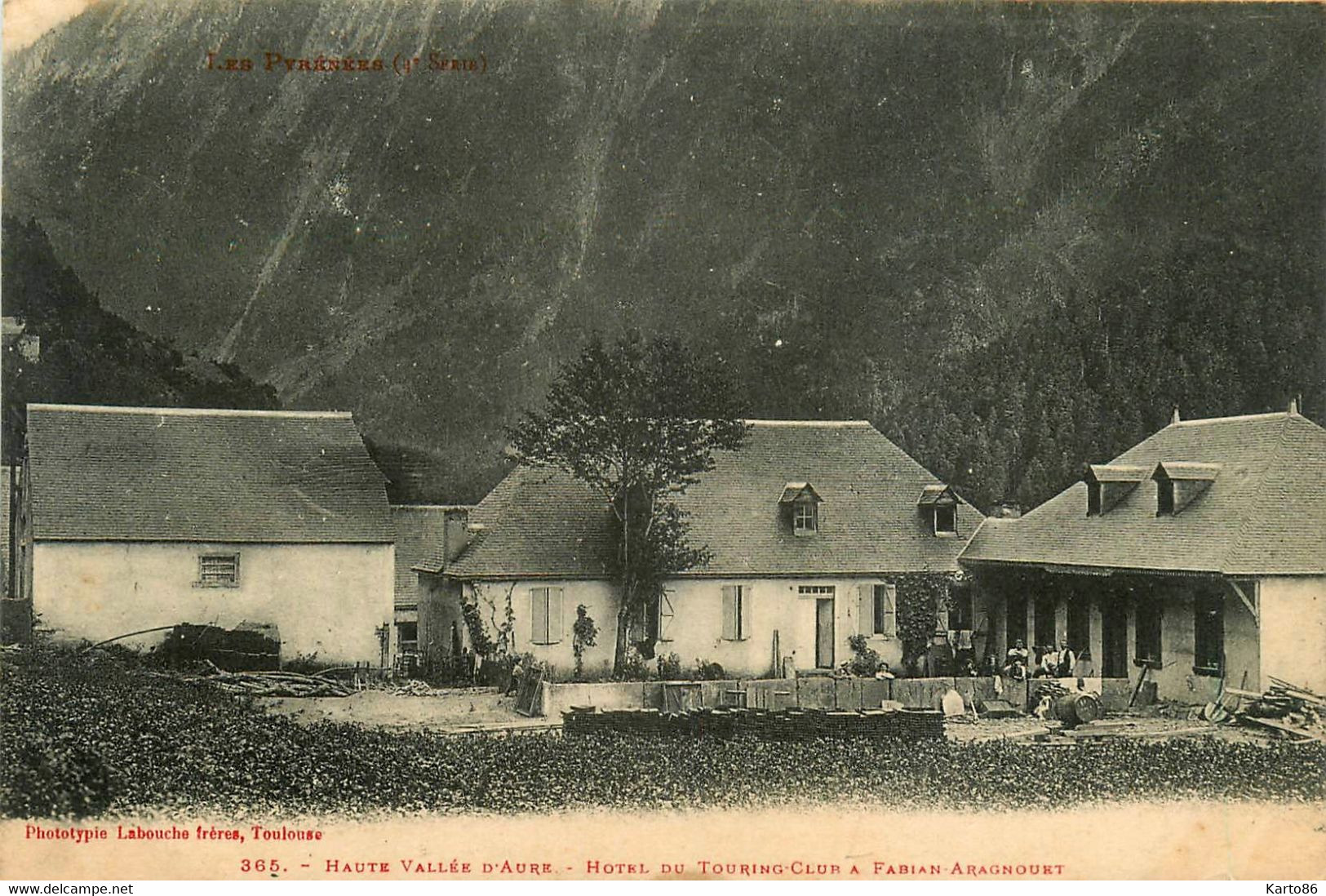 aragnouet * vue sur l'hôtel du touring club , à Fabian