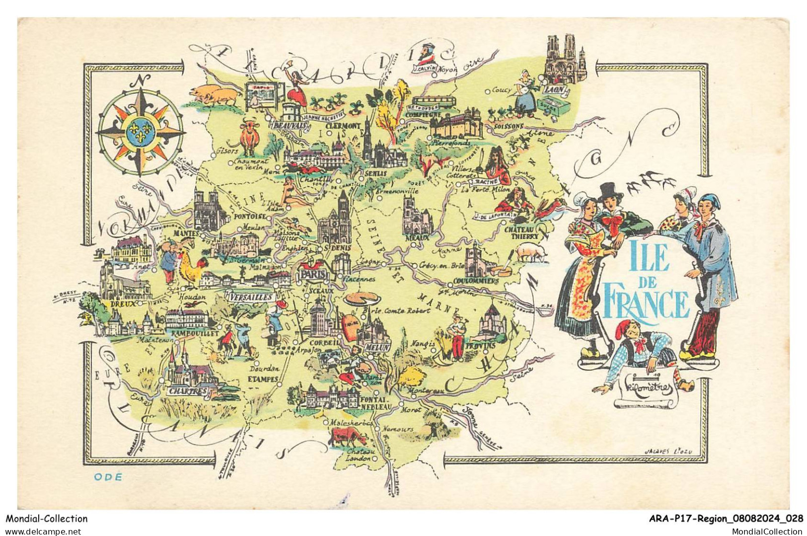 ARAP17-1038-REGION - ILE DE FRANCE - Carte