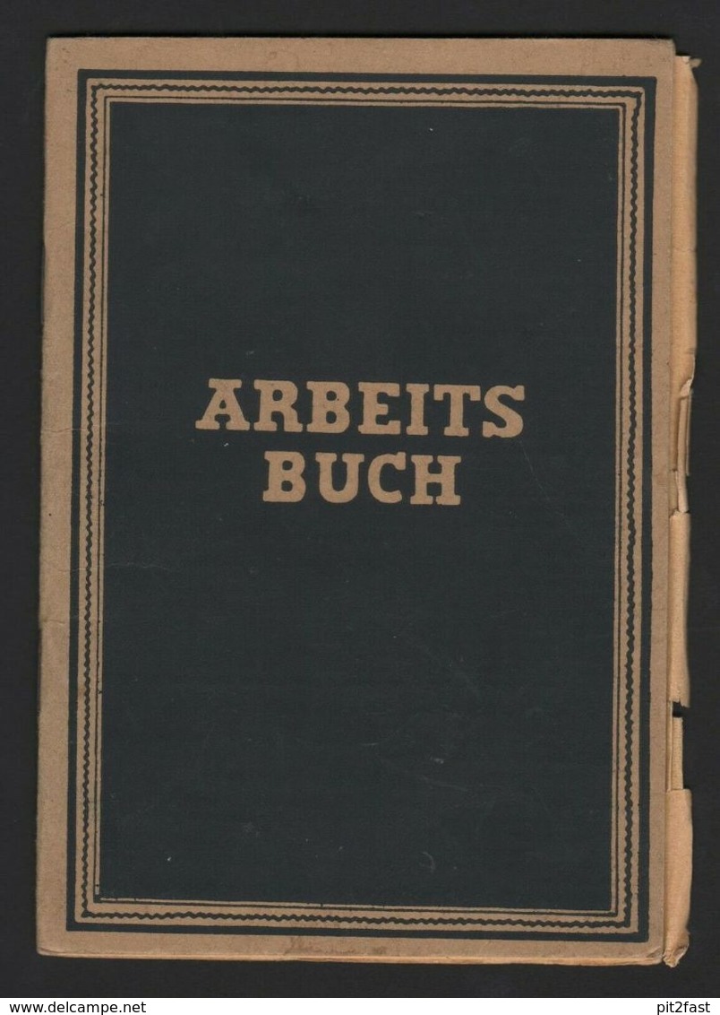 Arbeitsbuch , A. Pauser , Waren Müritz , Rathenaustraße , Dokument Mecklenburg