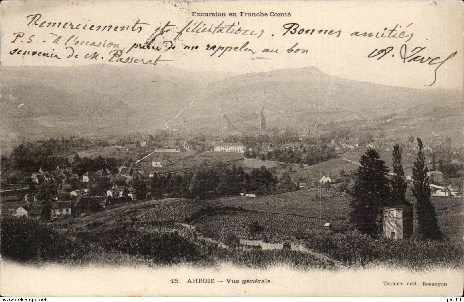 Arbois - Vue Generale - CPA