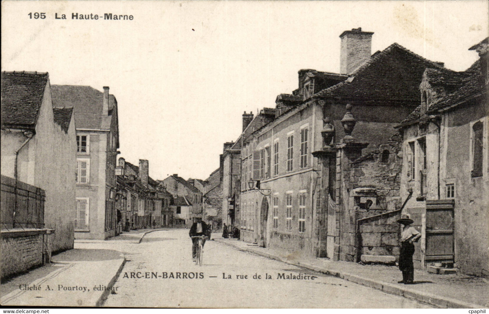Arc en Barrois - La rue de la Maladiere - CPA