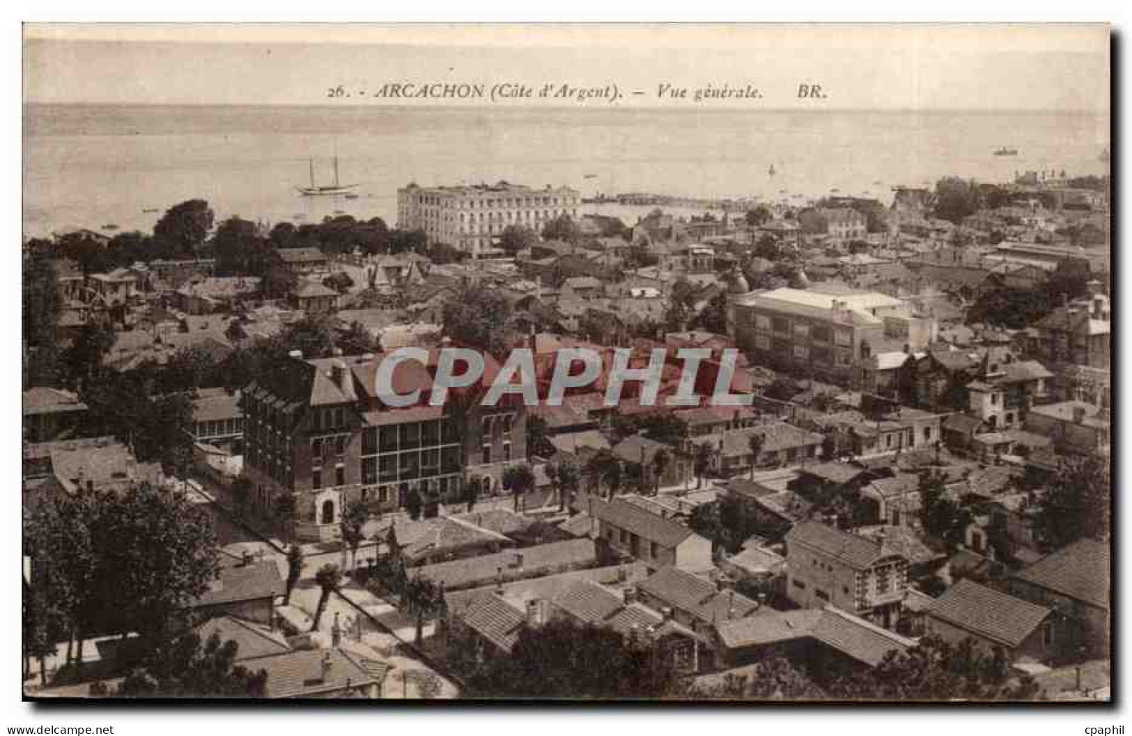 Arcachon CPA Vue generale