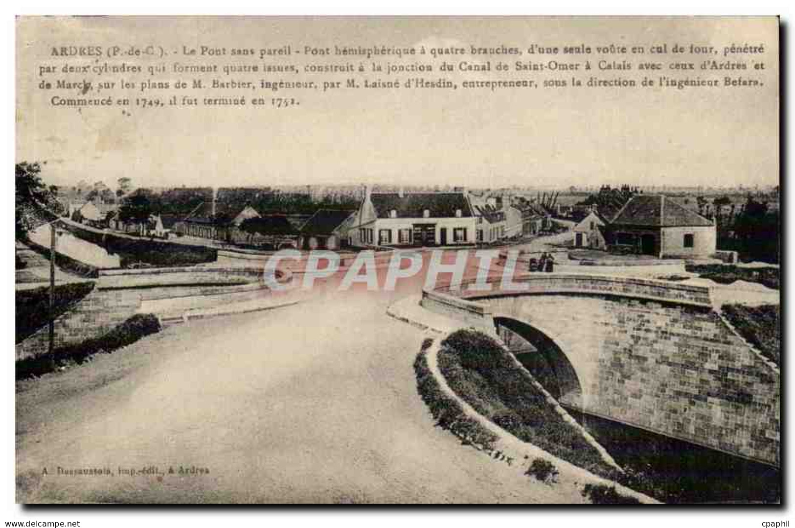 Ardres - Le Pont sans pareil - CPA