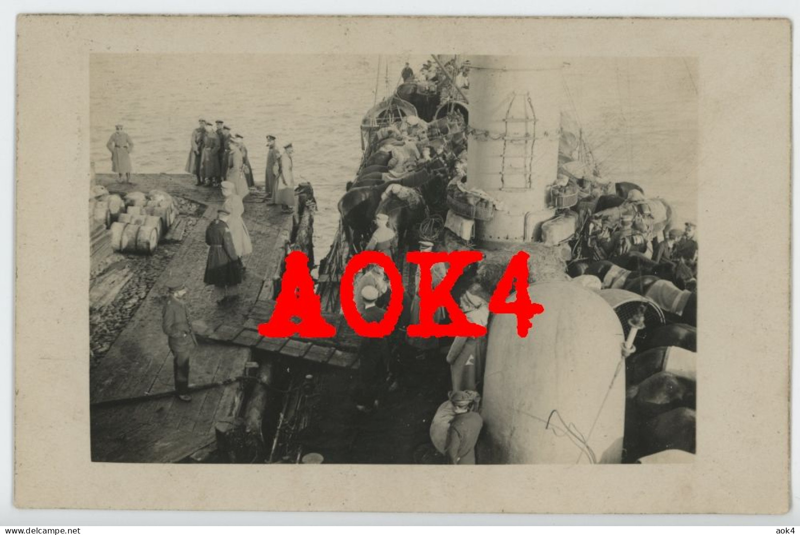 ARENSBURG KURESSAARE Saaremaa Oesel 1917 Landung Pferde Transport