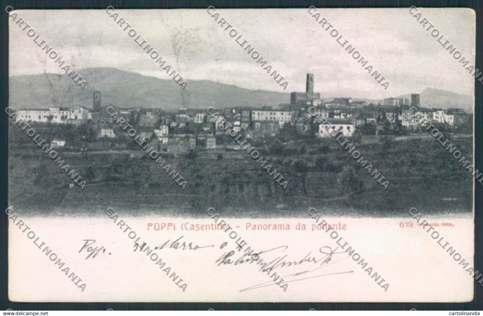 Arezzo Poppi cartolina MV7185