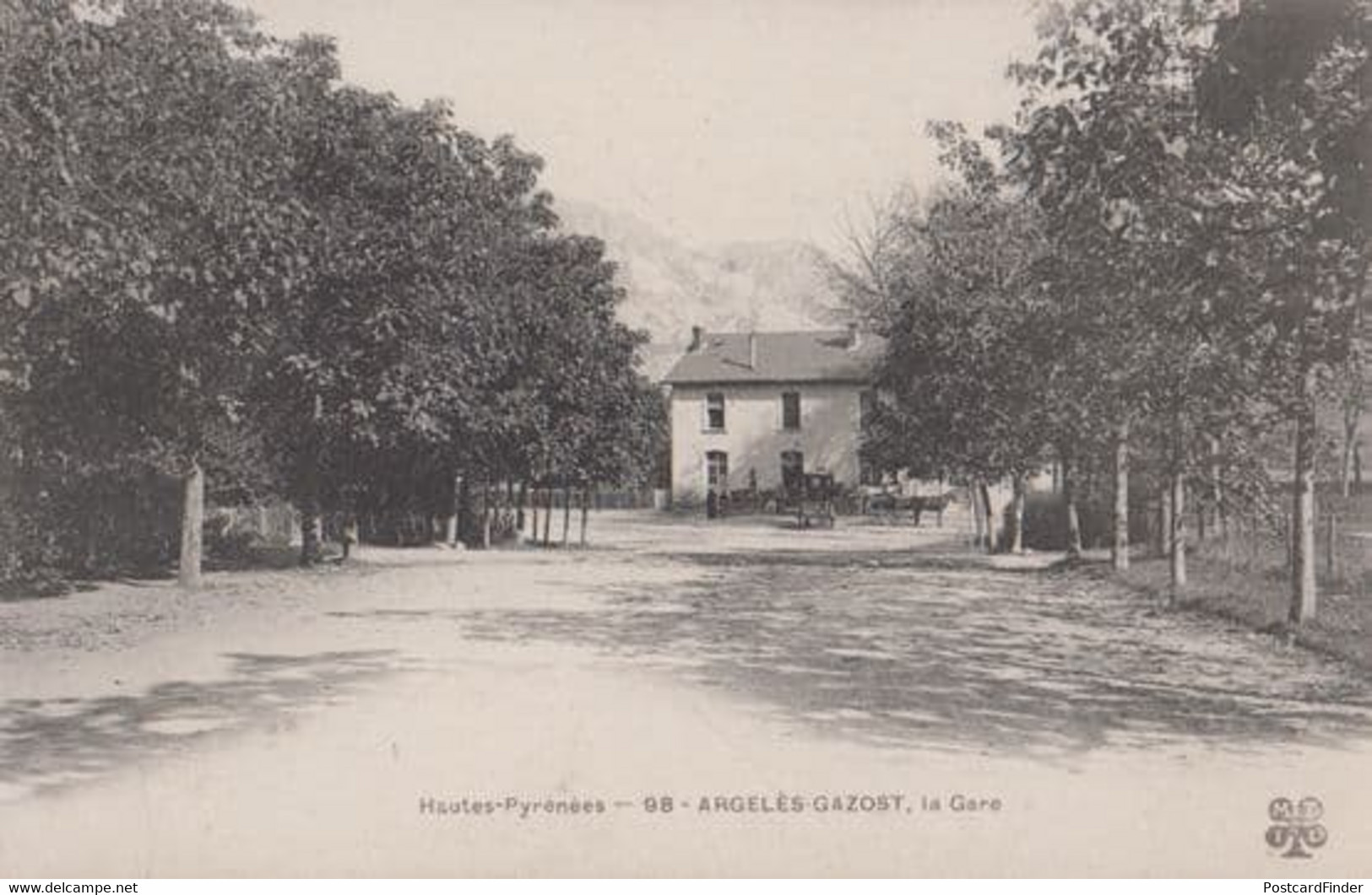 Argeles Gazost La Gare Antique French Postcard