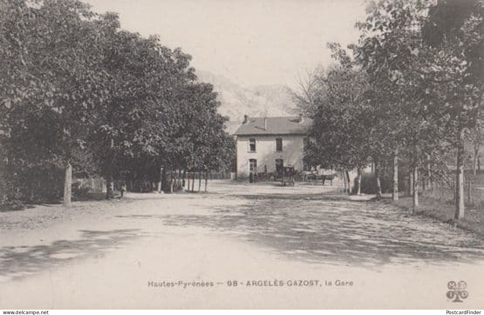 Argeles Gazost La Gare Antique French Postcard