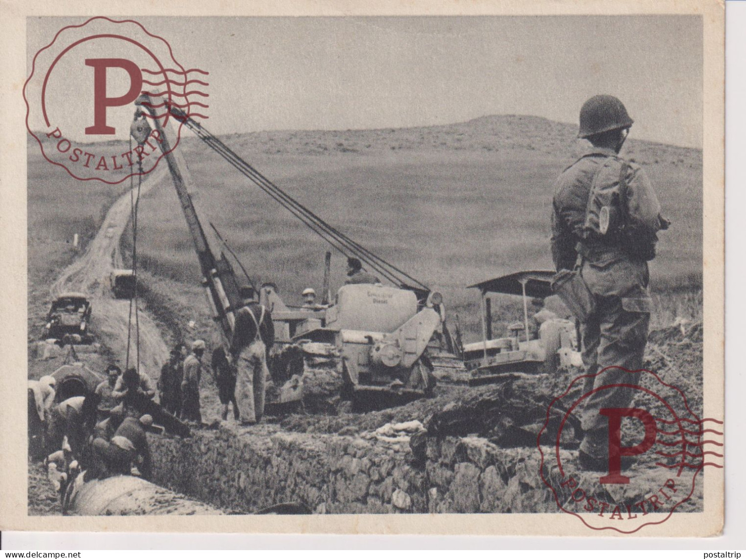 ARGELIA. ALGERIE. GRACE A L'ARMEE DE PACIFICATION LES TRAVAUX D'EQUIPEMENTS PEUVENT SE POURSUIVRE