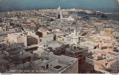 A614 Algeria Algiers Alger Vue prise de Casbah vintage postcard