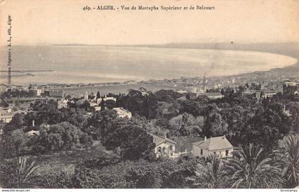 A684 Algeria Algiers Vue de Mustapha Superieur et Belcourt  vintage postcard