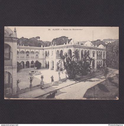 ALGERIA, Postcard, Algiers, Governor's Palace, Unused