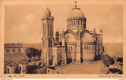 B063 Algeria Algiers Notre Dame d'Afrique Church postcard