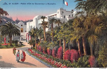 B326 Algeria Algiers Palais d'Ete du Gouverneur a Mustapha vintage postcard