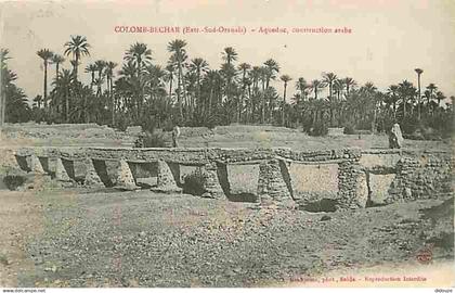 Algérie - Colomb-Bechar - Aqueduc - Construction arabe - Animée - CPA - Voir Scans Recto-Verso