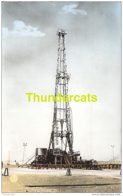 CPA PHOTO HASSI MESSAOUD UN APPAREIL DE FORAGE DE LA S N REPAL