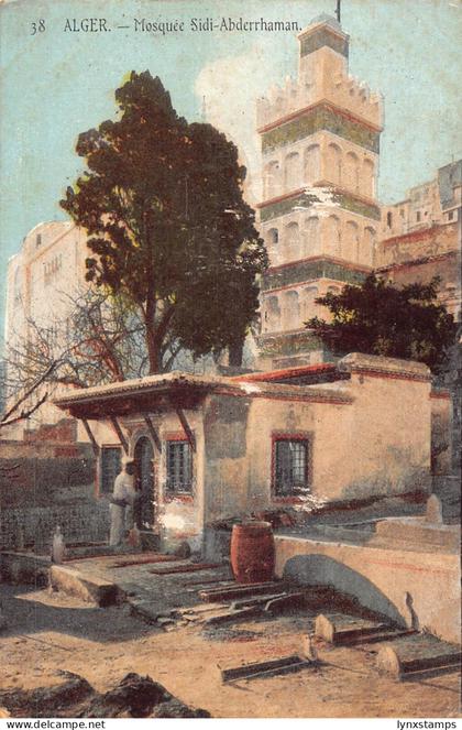 Algeria Alger Algiers Mosque Sidi-Abderrhaman vintage postcard