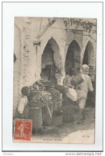 (ALGERIE) MARCHANDS MOZABITES 1911
