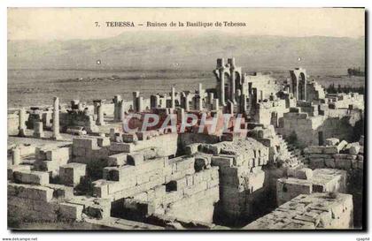 CPA Tebessa Ruines de la Basilique de Tebessa
