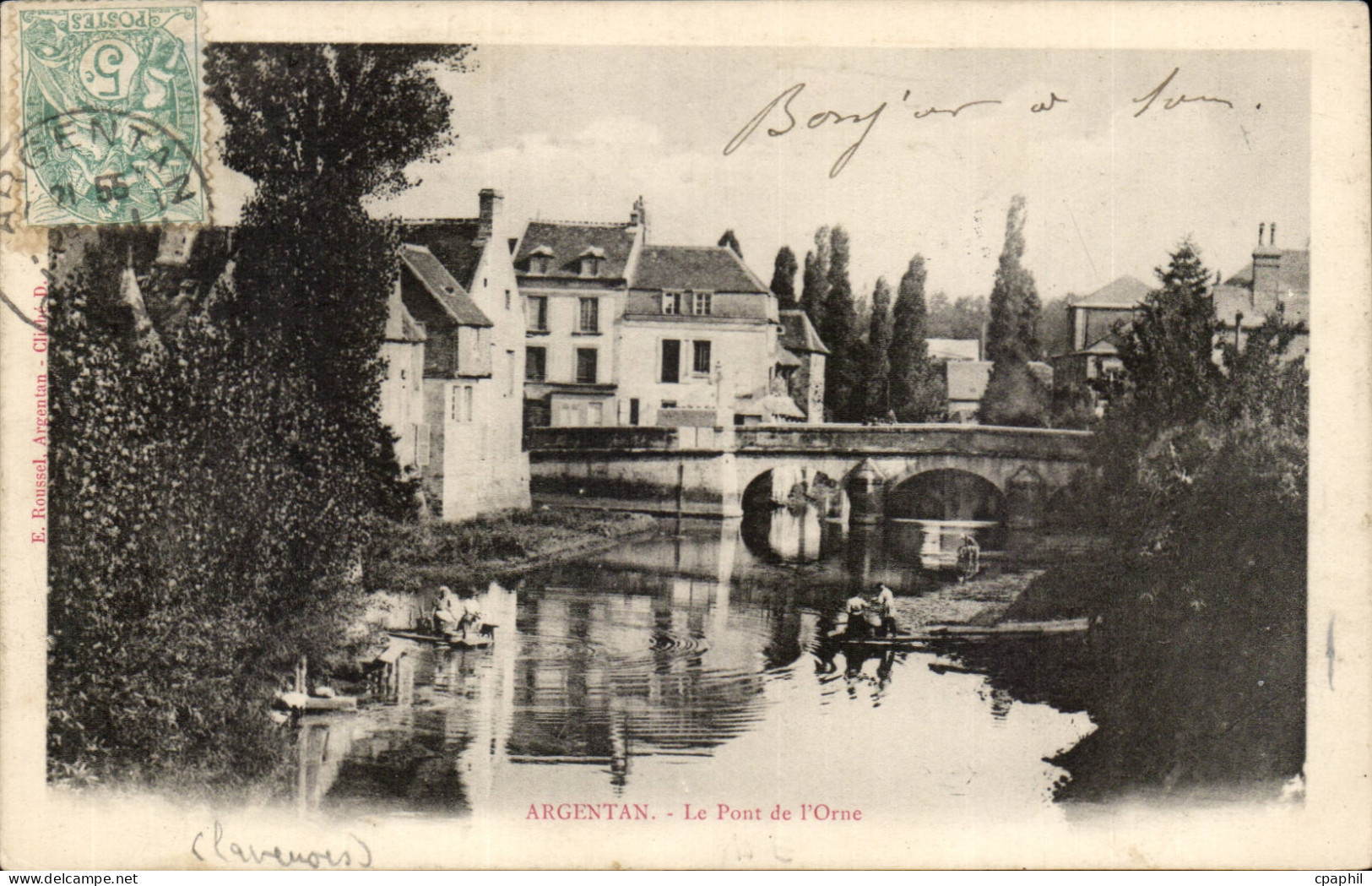 Argentan CPA Le pont de l'Orne