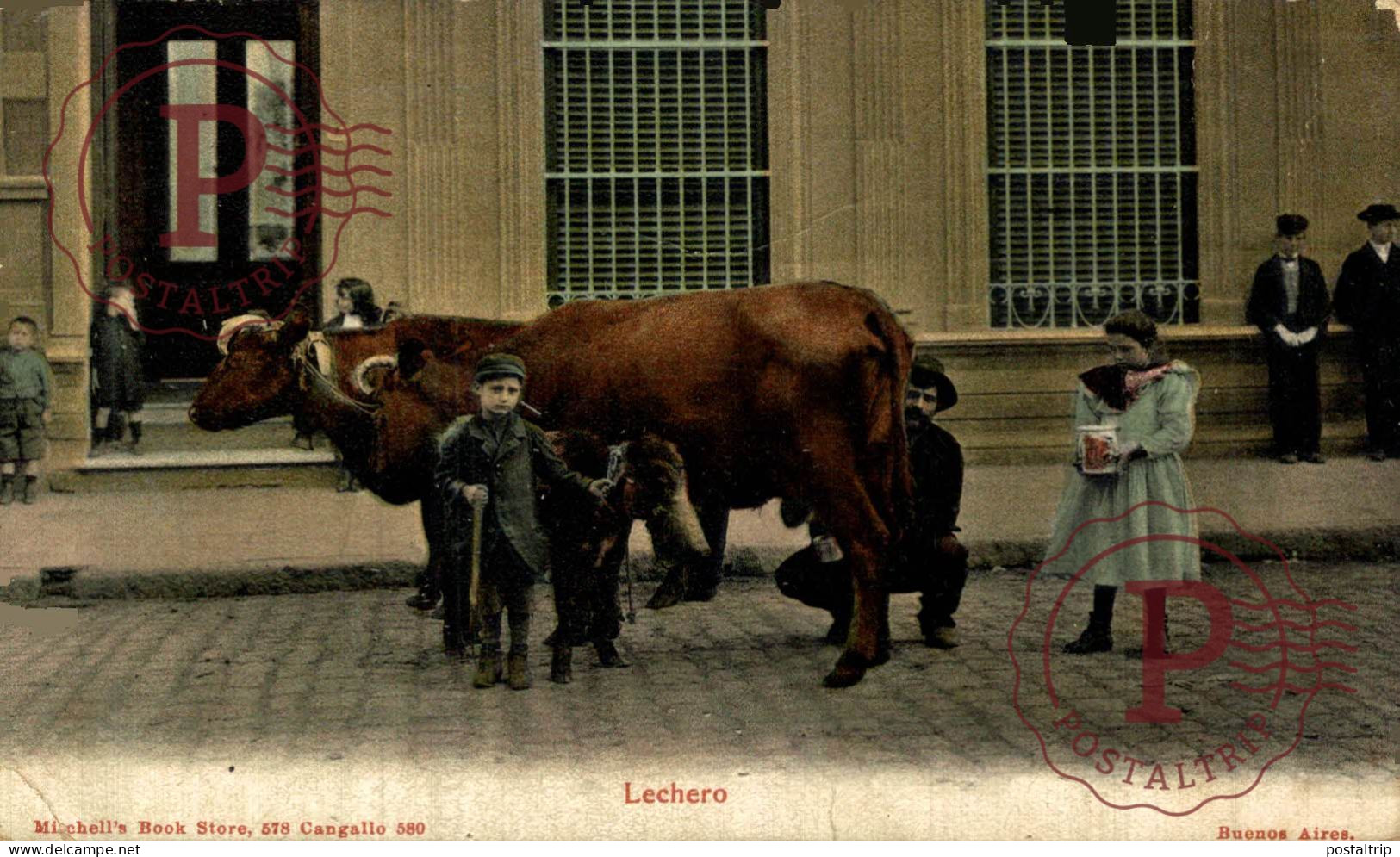 ARGENTINA. Buenos Aires, Lechero. Mitchell's Book Store. PROFESIONES PROFFESIONS.