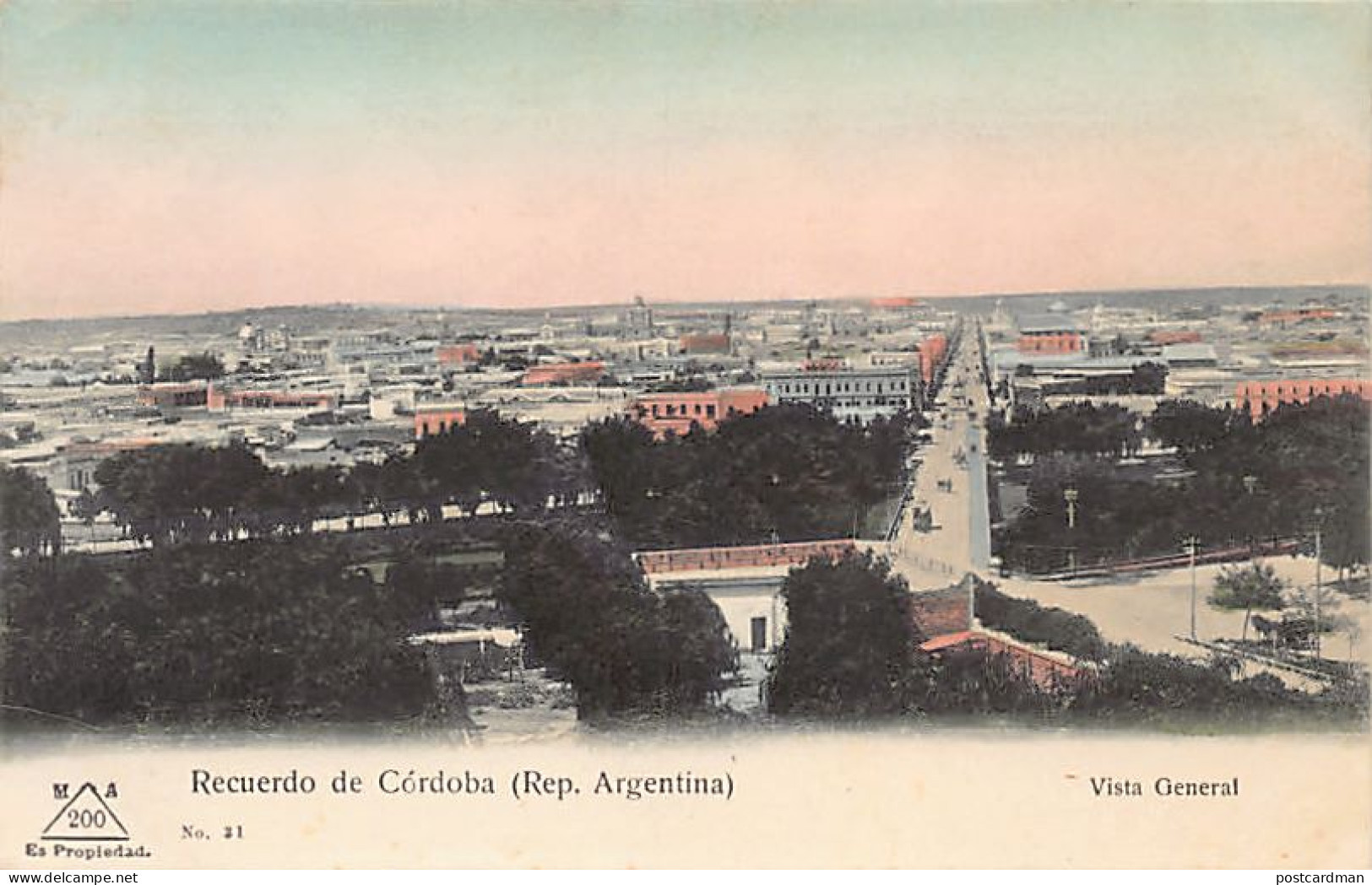 Argentina - CORDOBÁ - Vista general - Ed. M.A. 31