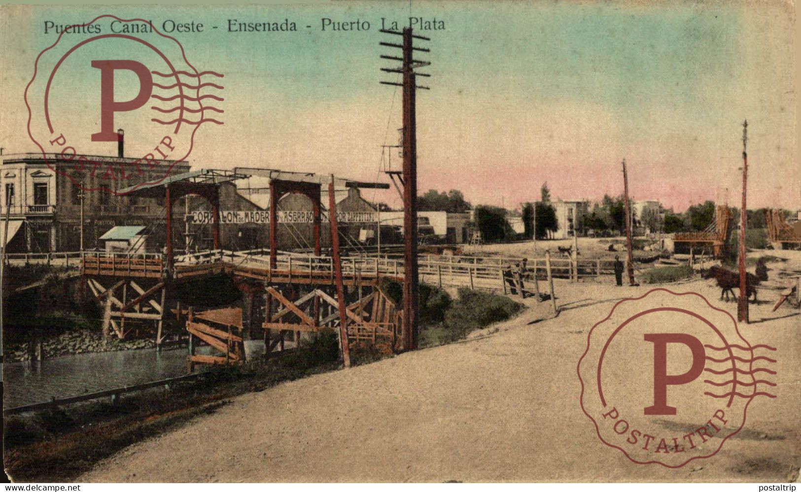 ARGENTINA. PUENTES CANAL OESTE. ENSENADA. PUERTO LA PLATA.