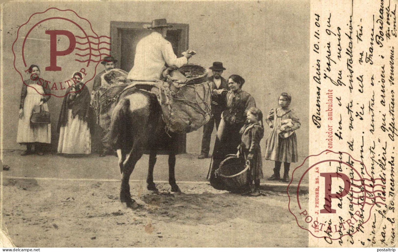 ARGENTINA. Vendedor ambulante. J.Peuser. PROFESIONES PROFFESIONS.