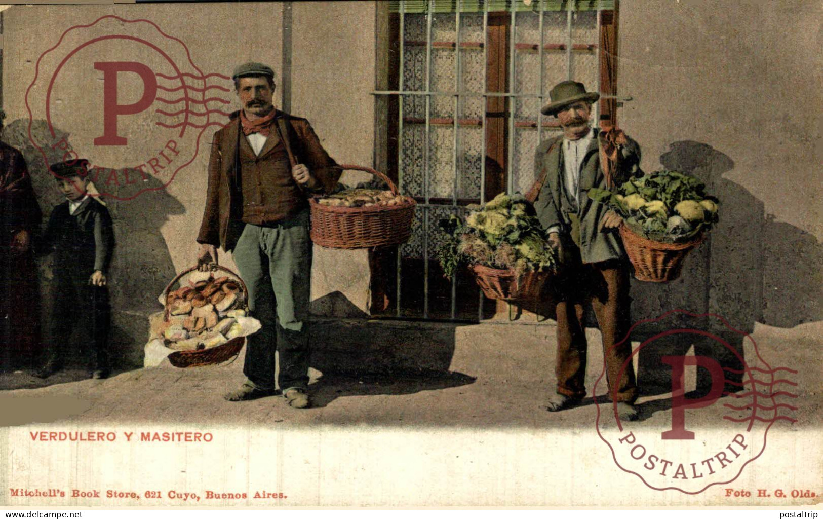 ARGENTINA. Verdulero y Masitero. Mitchell's Book Store. PROFESIONES PROFFESIONS.