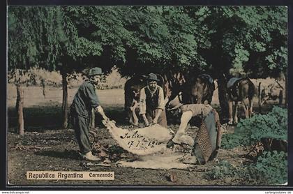 AK Argentinien, Carneando