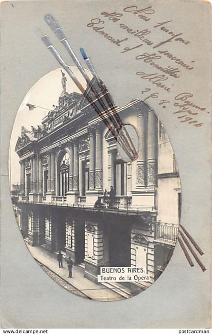 Argentina - BUENOS AIRES - Teatro de la Opera - Paleta de pintor - Ed. Z. Fumagalli