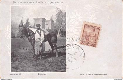 ARGENTINA - Tropero, Postcard 1905