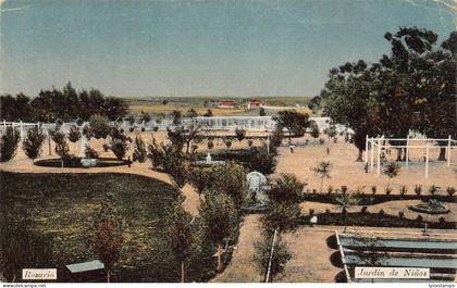B037 Argentina 1909 Rosario Jardin de Ninos Garden vintage postcard