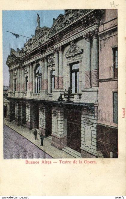 PC ARGENTINA, BUENOS AIRES, TEATRO DE LA OPERA, Vintage Postcard (b21501)