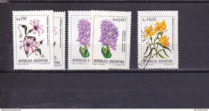 SA04 Argentina 1983 Flowers of Argentina mint and used stamps
