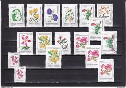 SA04 Argentina 1985 Flowers of Argentina mint and used stamps