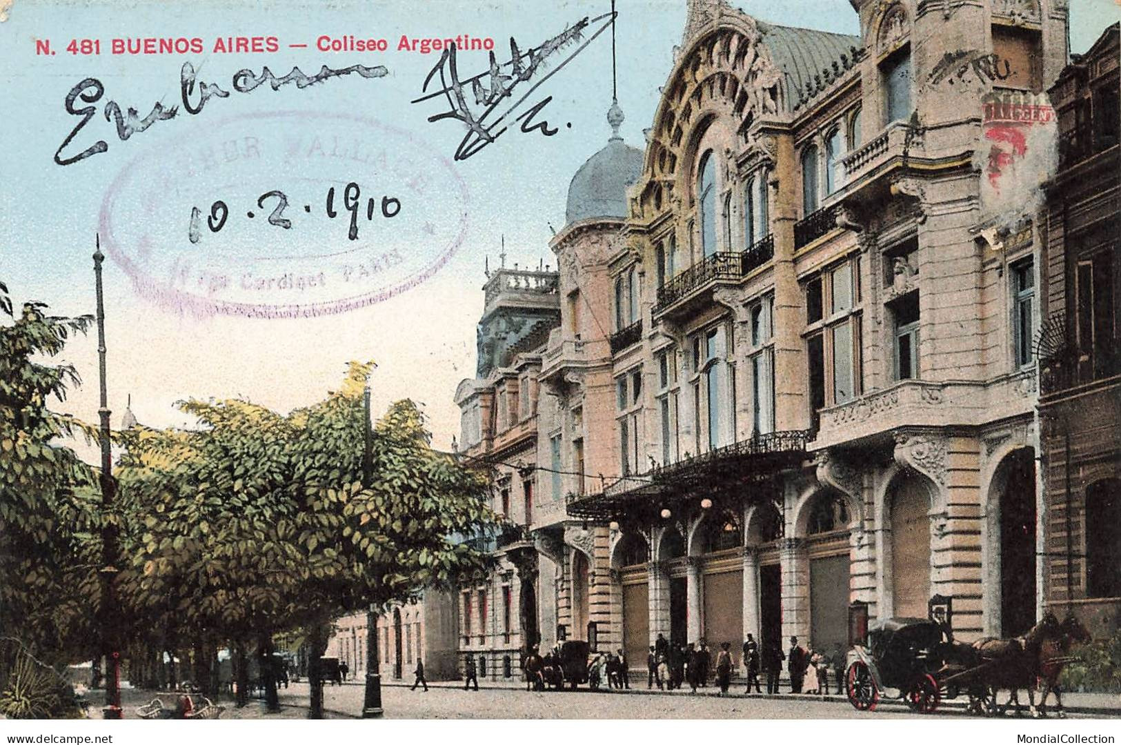 ARGENTINE #MK53221 BUENOS AIRES COLISEO ARGENTINO