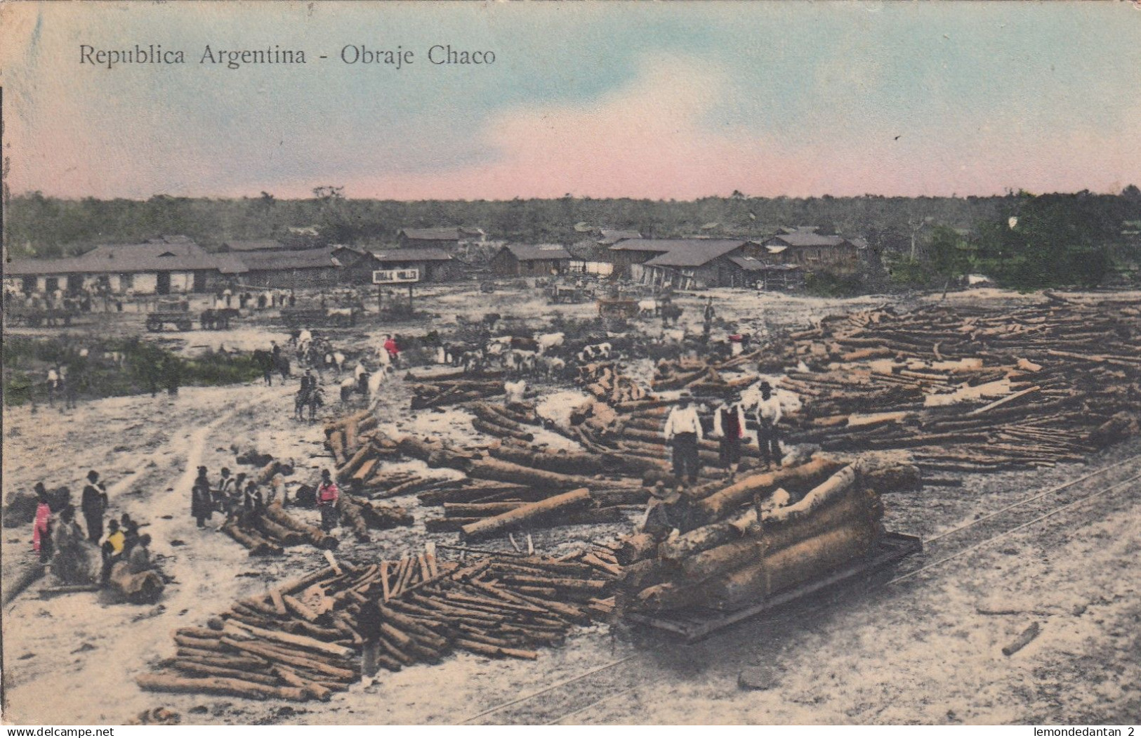 Argentine - Obraje Chaco - transport du bois