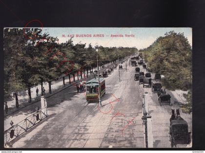 Buenos Aires - Avenida Vertiz - postkaart