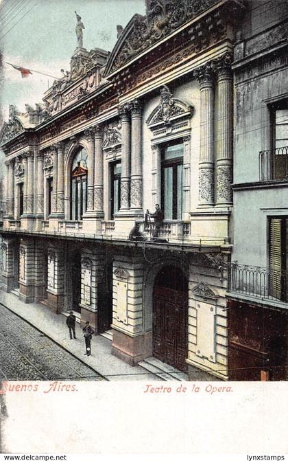 A877 Argentina Buenos Aires Teatro de Opera Theater vintage postcard