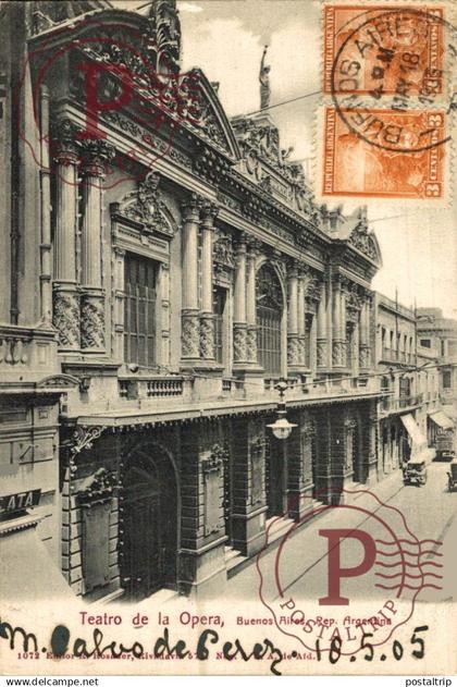 ARGENTINA. BUENOS AIRES. TEATRO DE LA OPERA. THEATRE.